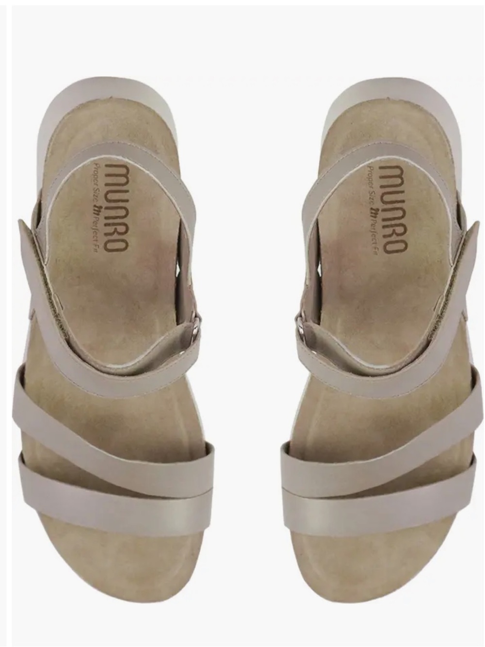 Munro juniper metallic comfort pkatform sandals new sz 9 M msrp $180